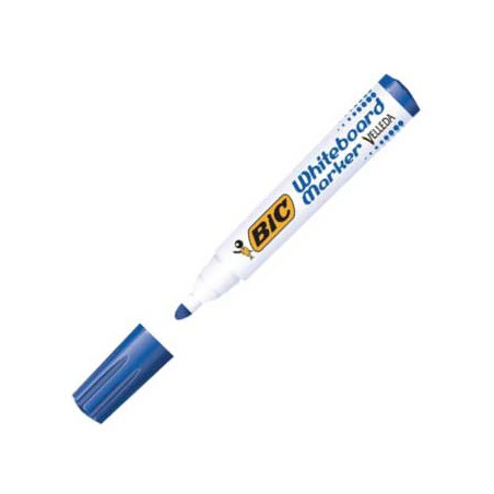 Caneta para Quadros Brancos BIC 1701 Azul, Ponta de 1,4mm - Ideal para Escrever e Apagar em Superfícies Brancas