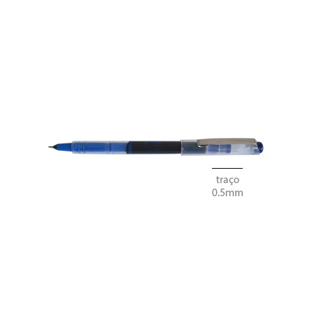 Marcador Roller Azul 0,5mm BYRX 1112 - Conjunto de 50 unidades: Perfeito para um traço suave e preciso!