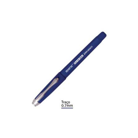 Marcador Roller Azul 0,7mm EP09-0056PJ Epene - Ponta de Aço Inoxidável - Ideal para Escrita e Destaques - 1 Unidade