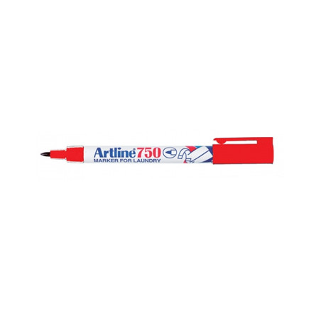  Marcador de Tecidos Vermelho Artline 750 com Ponta de 0,7mm - Ideal para Personalização e Customização de Tecidos