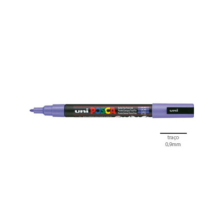Marcador Uniball Posca PC-3M 0,9mm Lilás (34) - Ideal para Artes e Crafts - Compre Agora!