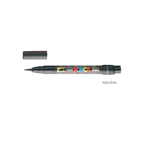Marcador de Tinta Uniball Posca PCF-350 1-10mm na cor Preto - Unidade