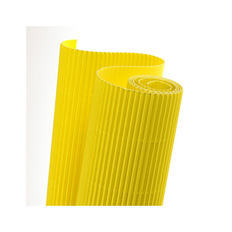 Rolo de Papelão Canelado Amarelo Vibrante de 50x70cm: Embalagem de Alta Qualidade para Proteção e Envio