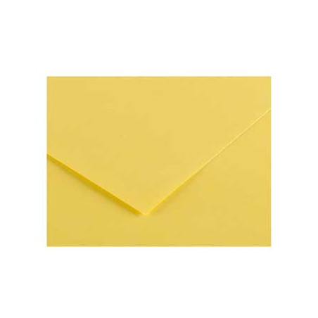 Cartolina Canson Amarelo Limão de 50x65cm, 185g - Perfeita para Artes e Material de Escritório