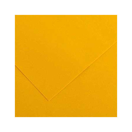 Cartolina amarelo torrado Canson, tamanho 50x65cm, com gramatura de 185g - 1 folha