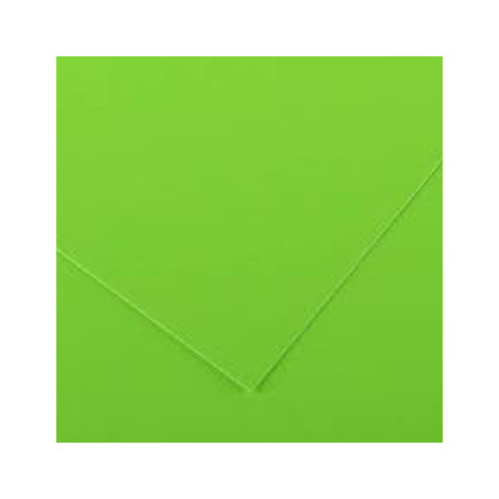 Cartolina Canson Verde Fluorescente 50x65cm 250g - Pacote com 25 Folhas