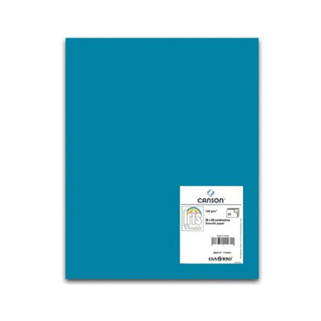 Cartolina A4 Azul Caribe Canson - Papel Premium 185g - Pacote com 50 folhas de alta qualidade