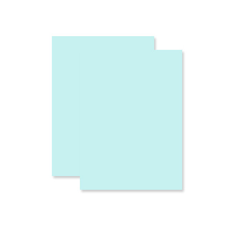 Cartolina de alta gramagem azul (5A) para projetos criativos e artesanato - Tamanho 44.6x31.1cm