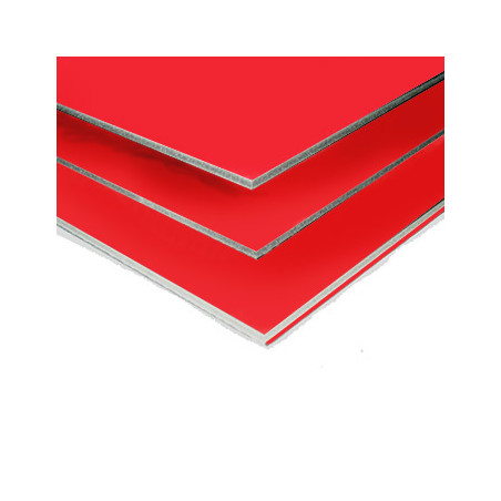  Pacote de 40 Painéis Vermelhos da K-Line, Espessura de 5mm, Tamanho 50x70cm