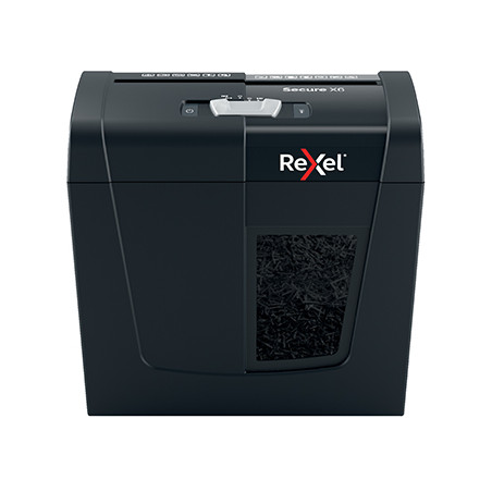 Papel Rexel SecureX6 - Trituradora de Documentos em Partículas, Corte 4x40mm, Capacidade para 6 Folhas