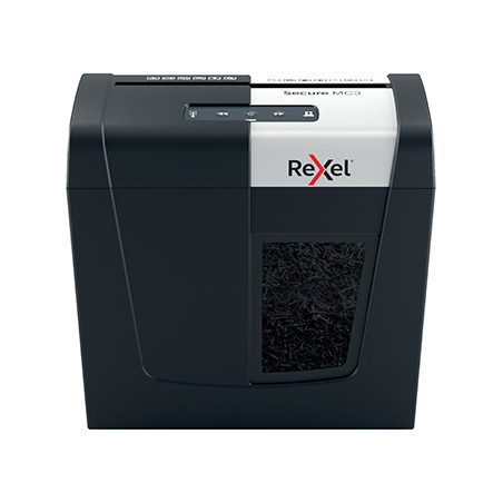 Trituradora de Papel Rexel SecureMC3 - Fragmentação em Partículas 2x15mm, Suporta até 3 Folhas