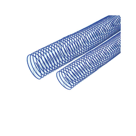 Conjunto de 25 Argolas Espiral Metálicas Passo 5:1 de 38mm em Azul - Ideal para encadernações e organização