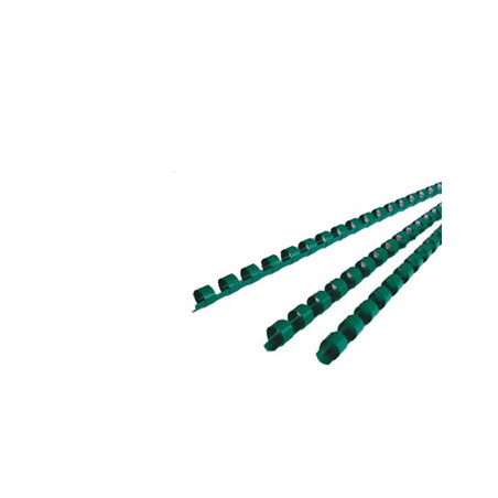 Argolas de PVC de 6mm em Verde para Encadernação - Capacidade de até 20 folhas - Embalagem com 100 unidades