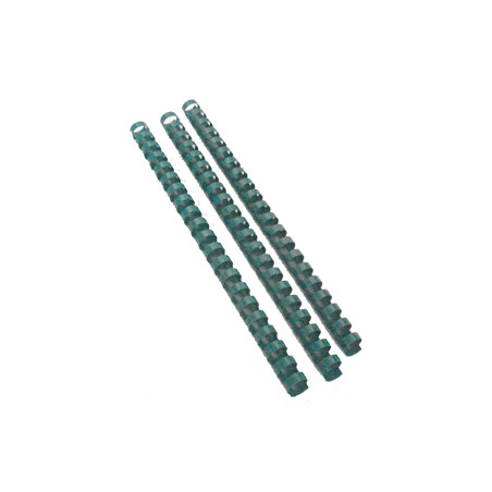 Argolas de PVC Verde para Encadernação de 16mm - Pacote com 100 unidades para até 120 folhas