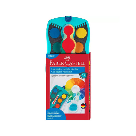 Aguarelas Faber Castell Connector Cores Sortidas Caixa de 12