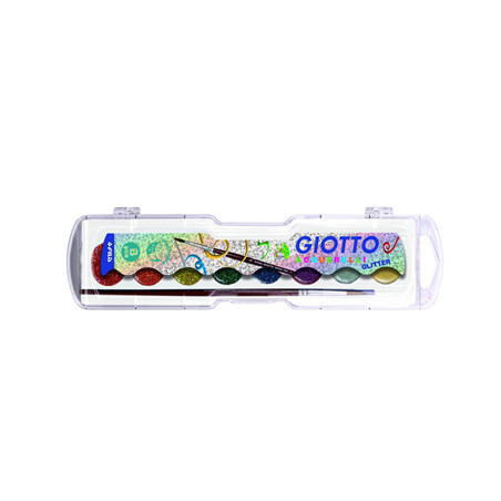 Aguarelas Giotto Glitter Cores Sortidas Caixa de 8