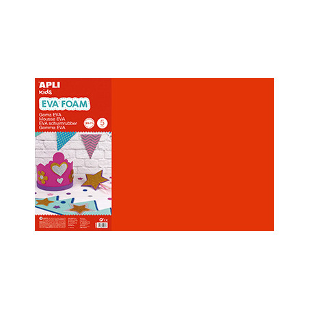 Placa de Cortiça Musgami Vermelho 40x60cm - 2mm de Espessura, Inclui 5 Folhas