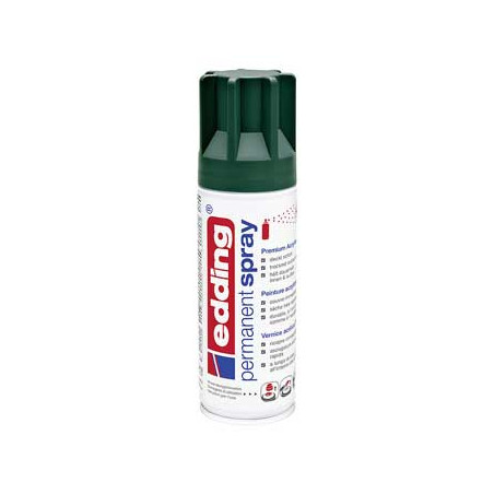  Spray de Tinta Acrílica Edding 5200, 200ml, Cor Verde Musgo - Ideal para Projetos de Pintura com Excelente Resultado!