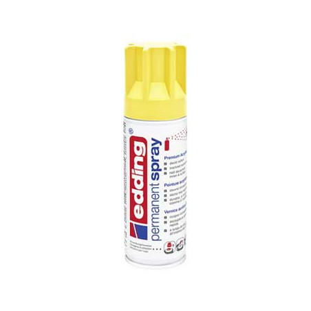 Tinta Acrílica em Spray Edding 5200 de 200ml - Amarelo Tráfego Durável e de Alta Qualidade!