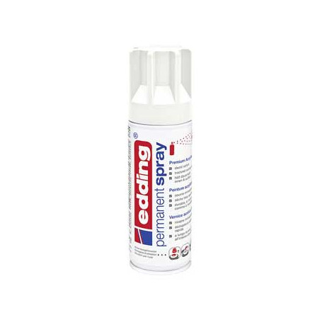 Spray de Tinta Acrílica Edding 5200 200ml Branco Tráfego