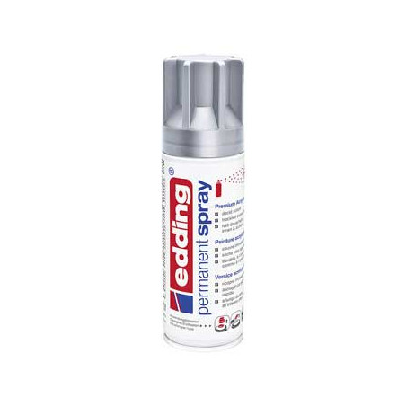 Tinta Spray Edding 5200 de 200ml na Cor Prata: 