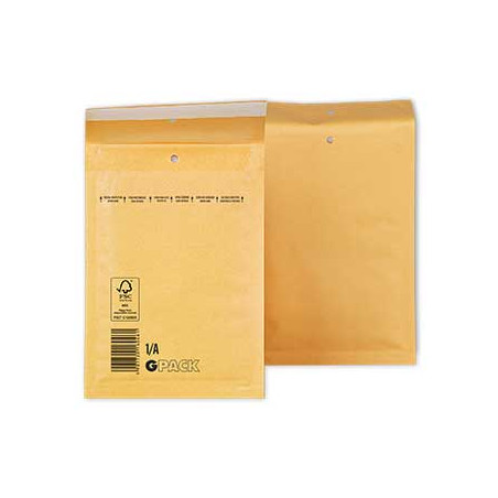 Embalagem de Envelope Almofadado 105x165mm Kraft Número 000 - Produto de Qualidade com 1 unidade