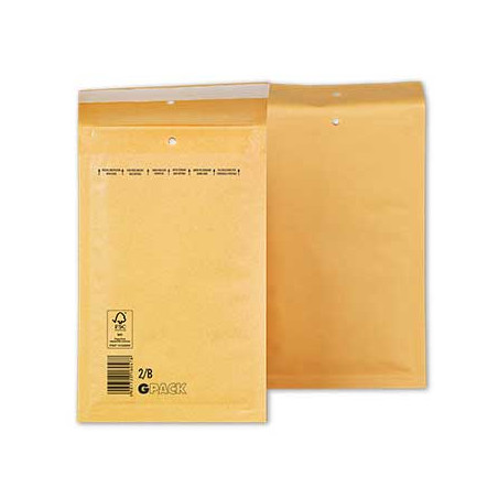 Envelope acolchoado de papel Kraft Nº00 120x215mm - Alta qualidade, resistente e durável