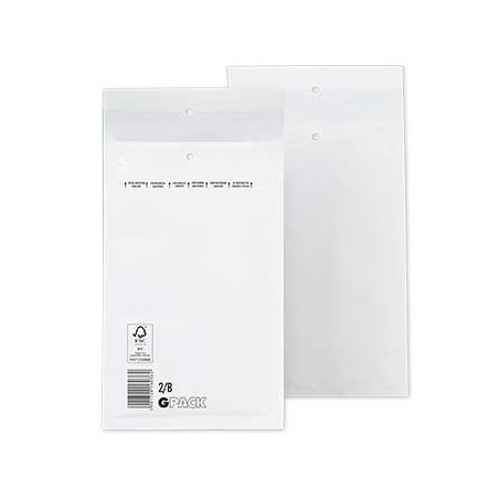 Envelope Almofadado Branco 120x215mm Número 00 - Embalagem Individual: Garanta proteção e elegância para seus envios!