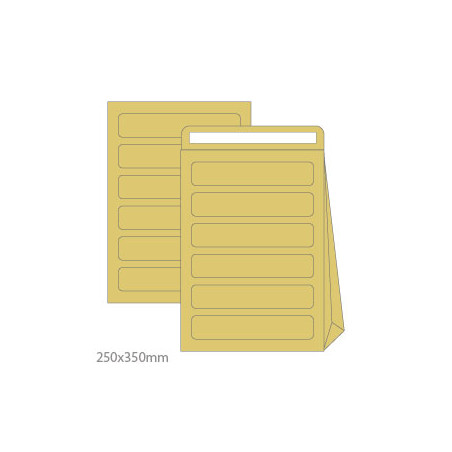 Envelopes saco para correspondência interna 250x350x60mm B4 em papel kraft - Embalagem com 10 unidades