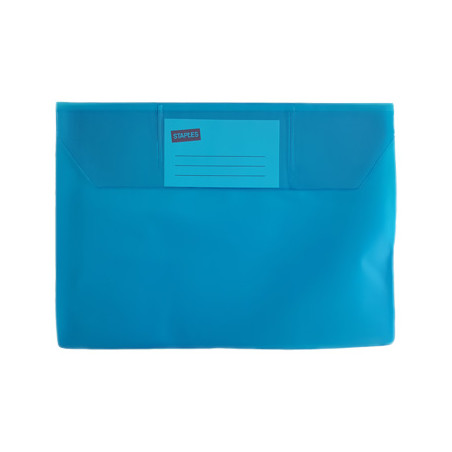 Conjunto de 10 Envelopes A5 em PVC com Visor Transparente na Cor Azul - Proteja e Organize seus Documentos!