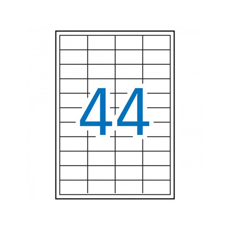 Etiquetas Apli 48,5x25,4 mm - Pacote com 500 folhas A4 contendo 22.000 unidades