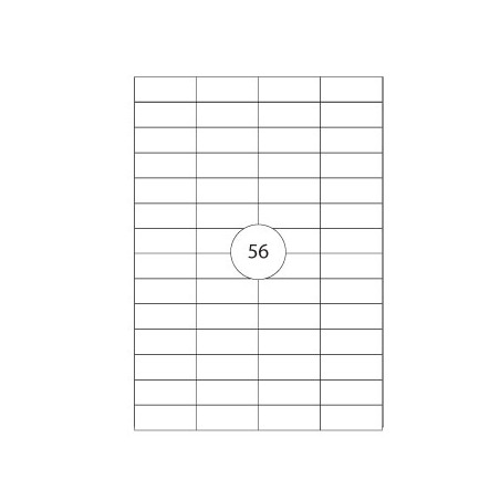 Etiquetas retangulares Multi3 52,5x21,2mm - 100 folhas A4 (5600 unidades)