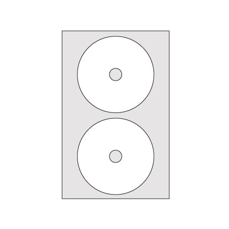 Etiquetas Multi3 de 117mm para CD ou DVD - 100 folhas com 200 unidades