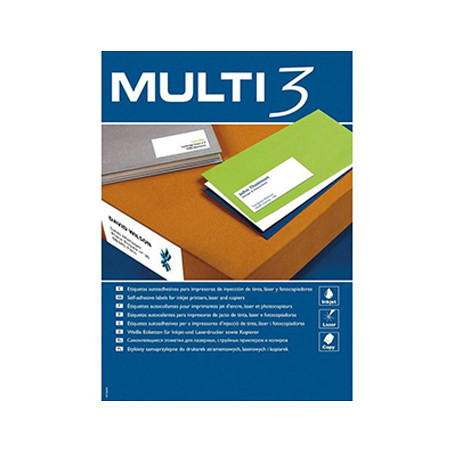 Etiquetas Multiuso 105x40 mm - Pacote com 100 folhas A4 (1400 unidades)