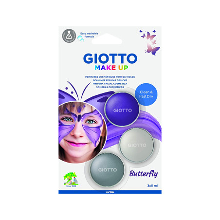 Pintura Facial Giotto Make Up 3x5ml Borboleta