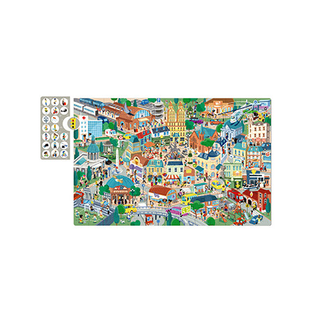  Puzzle de Observação Urbana com 104 peças: Desvende uma Paisagem Deslumbrante!