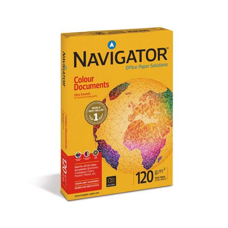 Papel de Fotocópia A3 Navigator 120g (Pacote com 500 folhas) - Perfeito para Impressões Coloridas de Documentos
