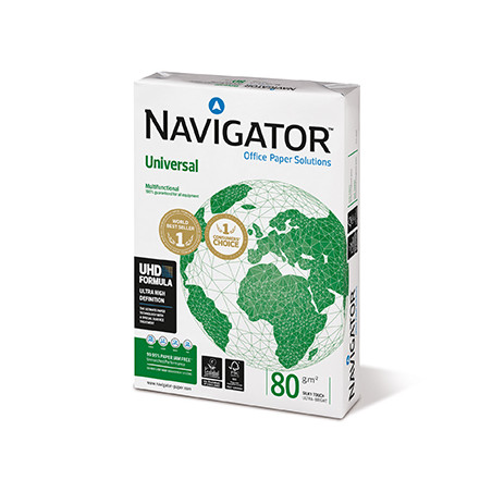 Papel de Fotocópia A4 Navigator Premium Universal 080g - Pacote com 500 folhas para Impressão de Qualidade