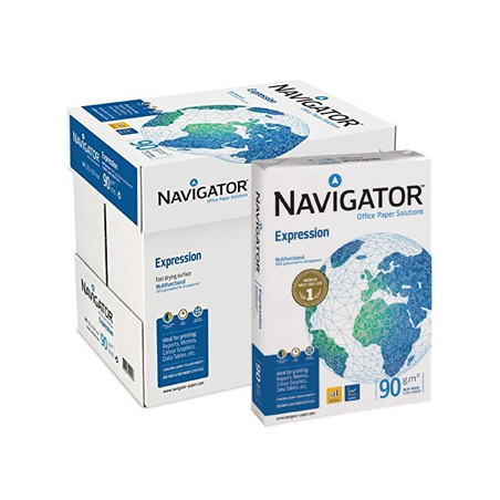 Papel de Fotocópia A4 Navigator Expression 090g - Embalagem com 5 Resmas de 500 Folhas: Leve sua impressão ao próximo nível com 