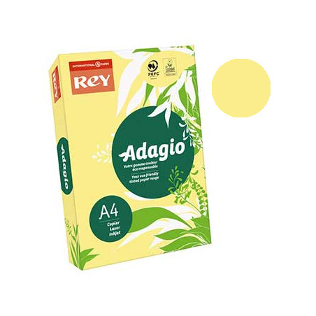Prático e chamativo papel de fotocópia Amarelo Fluorescente Adagio (CD15) A4 80g