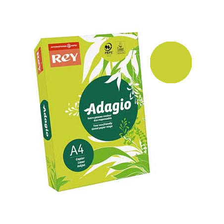 Papel de Fotocópia Verde Fluorescente Adagio CD14 A4 80g - 1 pacote com 500 folhas