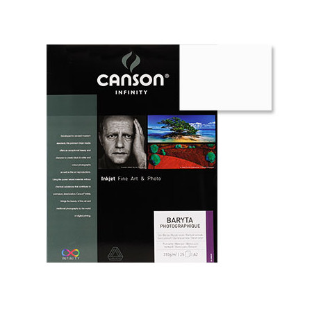 Papel fotográfico de alta qualidade Canson Infinity Baryta Photograph A4 310g - 10 folhas