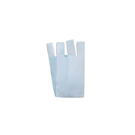 Conjunto de 5Kg de Sacos Plásticos Brancos com Alças 45x55cm - Ideal para Embalagens