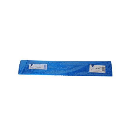 Rolo de Papel Crepe Azul Metalizado de 50x250cm - Ideal para Decoração e Artesanato de Alta Qualidade