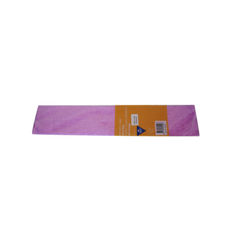 Papel Crepe Rosa Metalizado Brilhante - Rolo de 50x150cm para Decoração de Festas Incríveis
