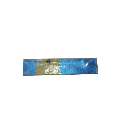 Papel Crepe Azul Metalizado - Rolo de 50x150cm para Decoração Brilhante