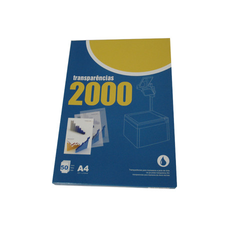 Papel Transparente para Impressora Jato de Tinta A4 com 50 folhas e Fácil Remoção na Parte Superior