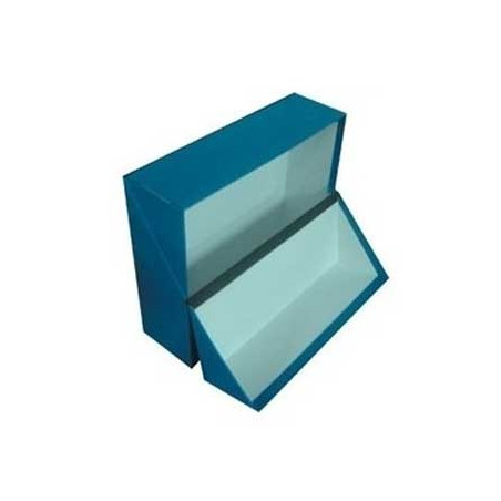 Caixa Arquivo Francês em Azul de 365x280x100mm para Organização e Armazenamento