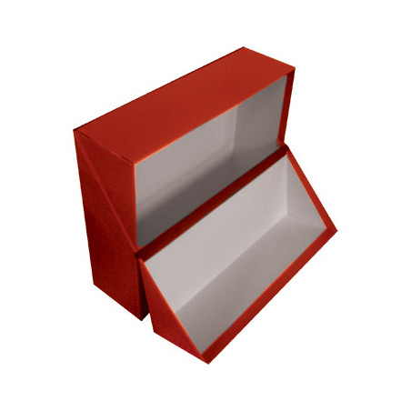 Caixa de Arquivo Francesa Vermelha para Organização de Documentos - Tamanho 365x280x100mm