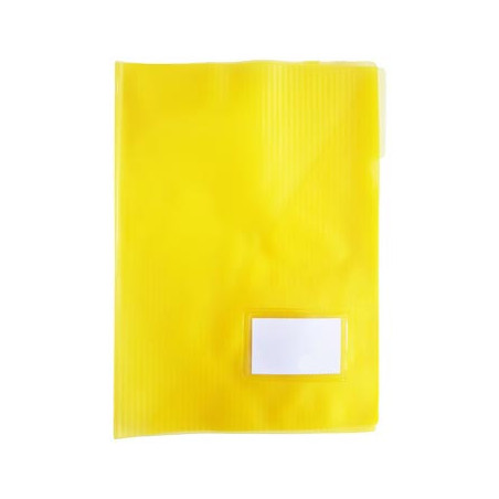 Organizador de plástico com bolsa interna, visor e etiqueta amarela - 1 unidade